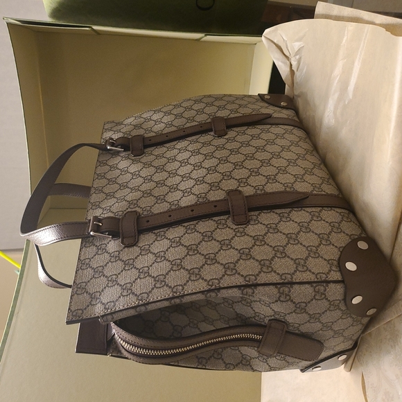 Authentic Gucci GG duffle / tote / travel case - beige - BRAND NEW NEVER USED - Picture 6 of 14